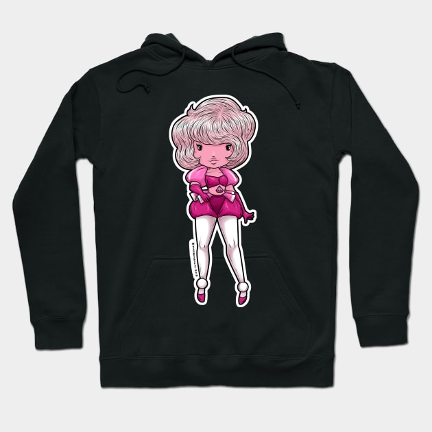 Pink Diamond Hoodie by SpacebatDesigns 